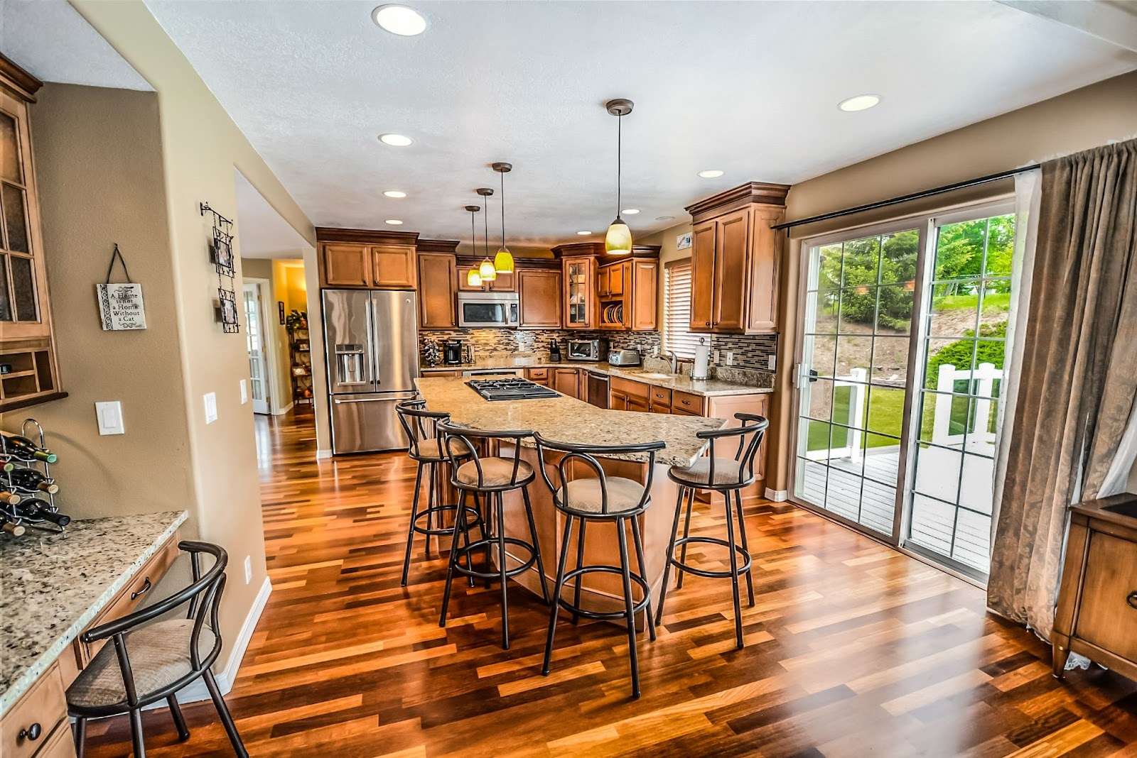 Fully-equipped kitchen in the house.