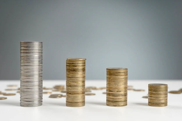 A stack of coins representing financial stability